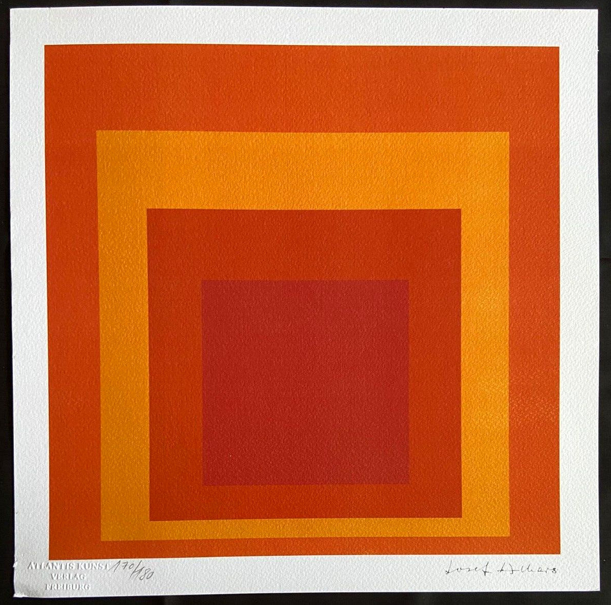 Josef Albers Lithograph Coa Numbered Signed Stamp (Paul Klee)