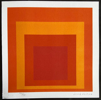Josef Albers Lithograph Coa Numbered Signed Stamp (Paul Klee)