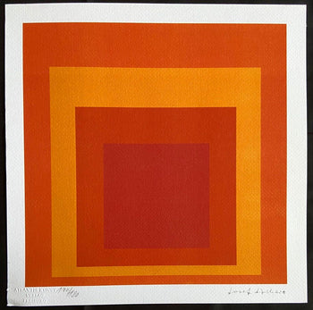 Josef Albers Lithograph Coa Numbered Signed Stamp (Paul Klee)