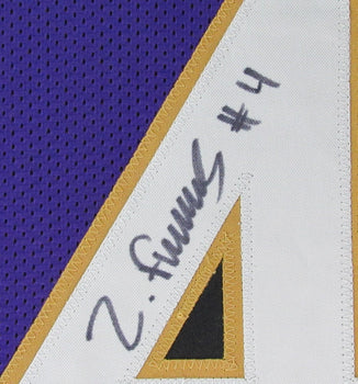 Zay Flowers Signed/Auto Purple Football Jersey