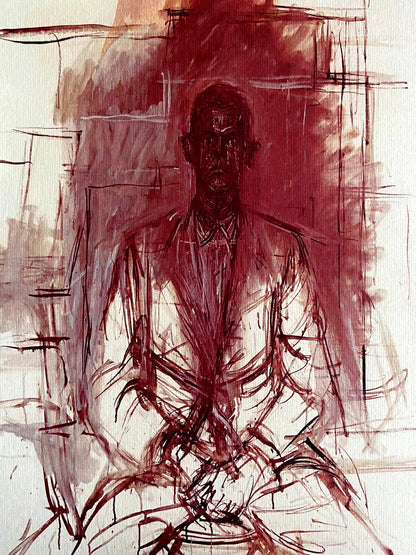 Alberto Giacometti Lithograph 1961 Maeght Coa Numbered Signed