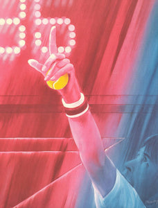 Lithograp JACQUES MONORY Roland Garros French Open SIGNED 29.25" x 22.25" Offset