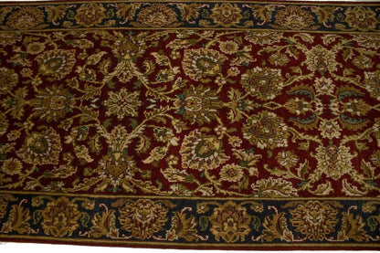 Handmade Chobi Oriental Runner Rug Red & Charcoal