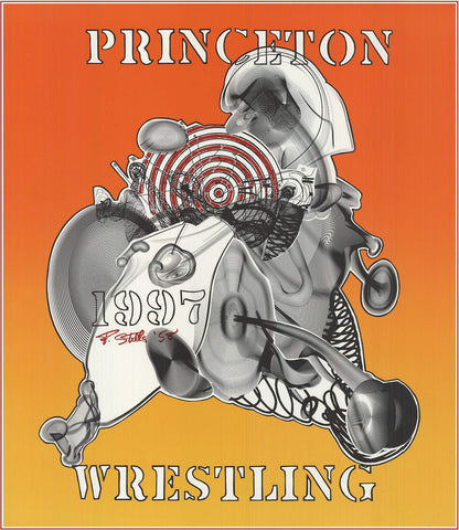 Frank Stella Princeton Wrestling " Offset Lithograph Minimali