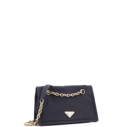 Prada Padded Chain Flap Bag Tessuto Medium