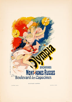 Olympia Montagnes Russes Jules Cheret For Les Affiches Illustrees 1896