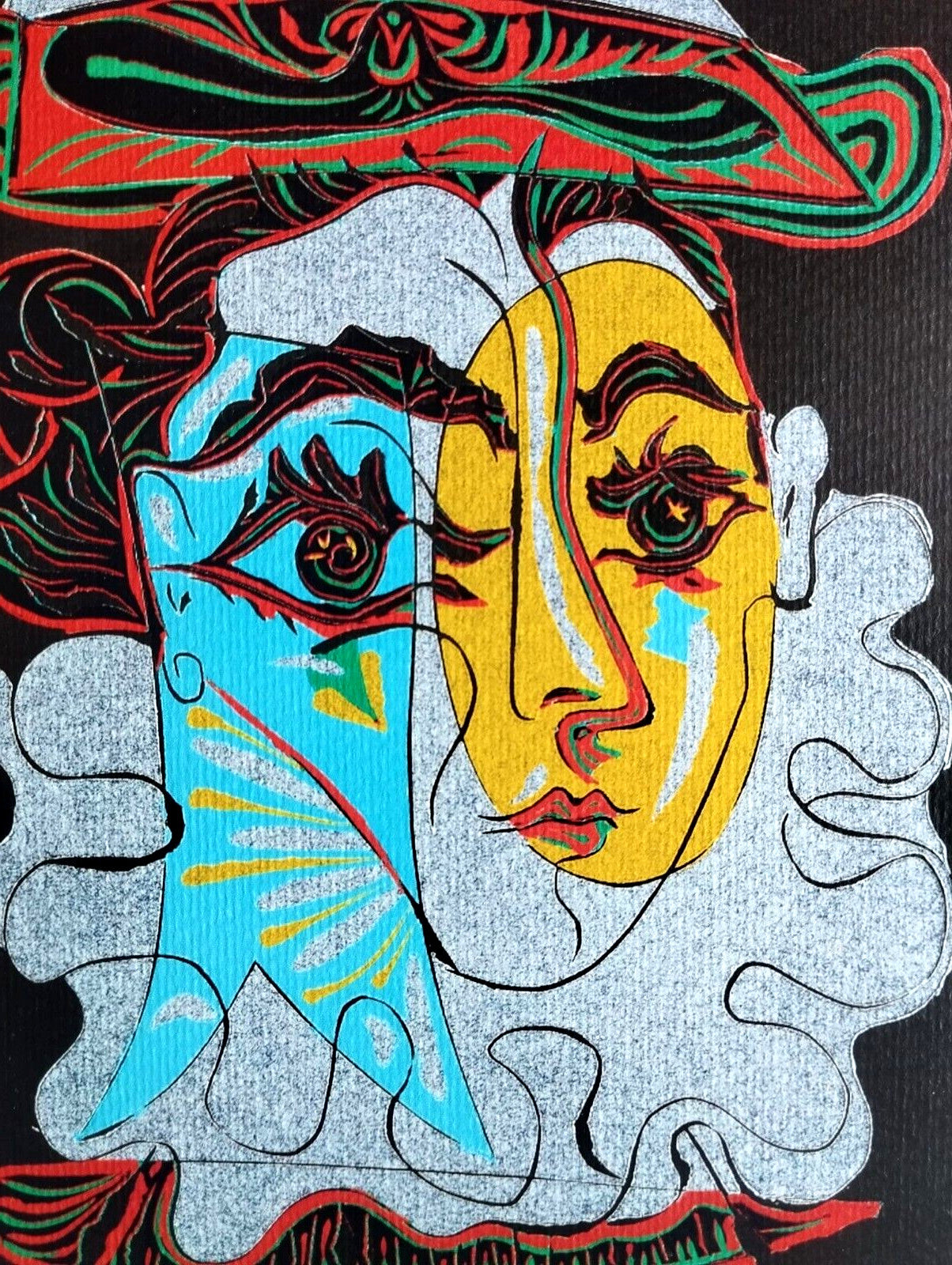 Pablo Picasso Lithograph Coa Signed In Pen/Stamp/Numbered In Pencil Crayon