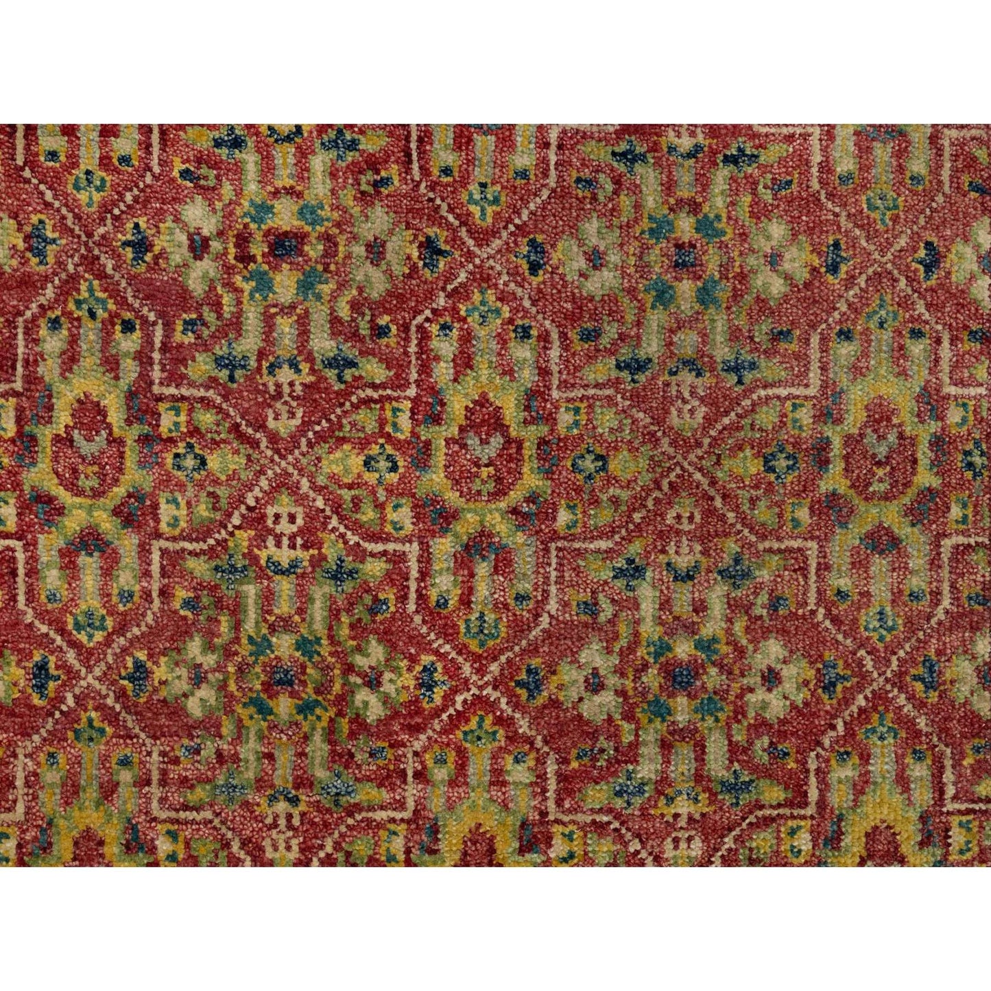 6'X8'10" Savvy Red Antiqued Oushak Reimagined 100% Wool Hand Knotted Rug