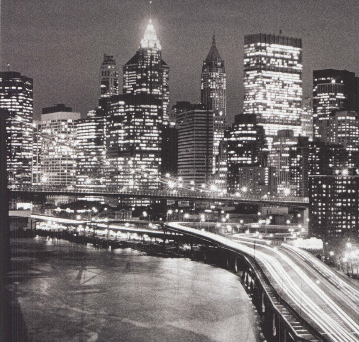 Phot ARTIST UNKNOWN New York City Skyline 15.75" x 15.75" Offset Lithograph 2003