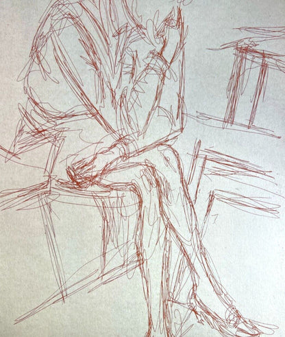 Alberto Giacometti Lithograph ( Coa Signed In Pen) Numbered By Hand