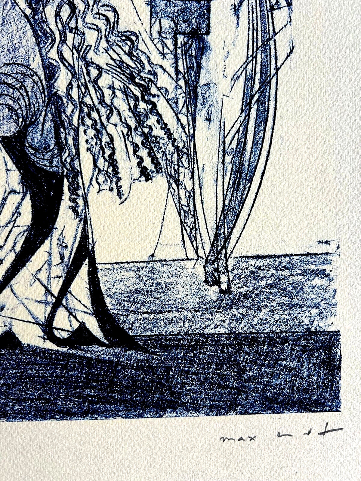 Max Ernst Lithograph Coa Signed Op Numbered By Hand