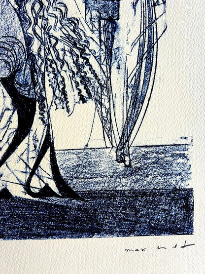 Max Ernst Lithograph Coa Signed Op Numbered By Hand