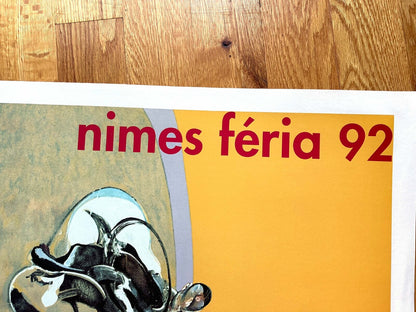 Francis Bacon Authentic Original Serigraphie Print For Feria Nimes 1992