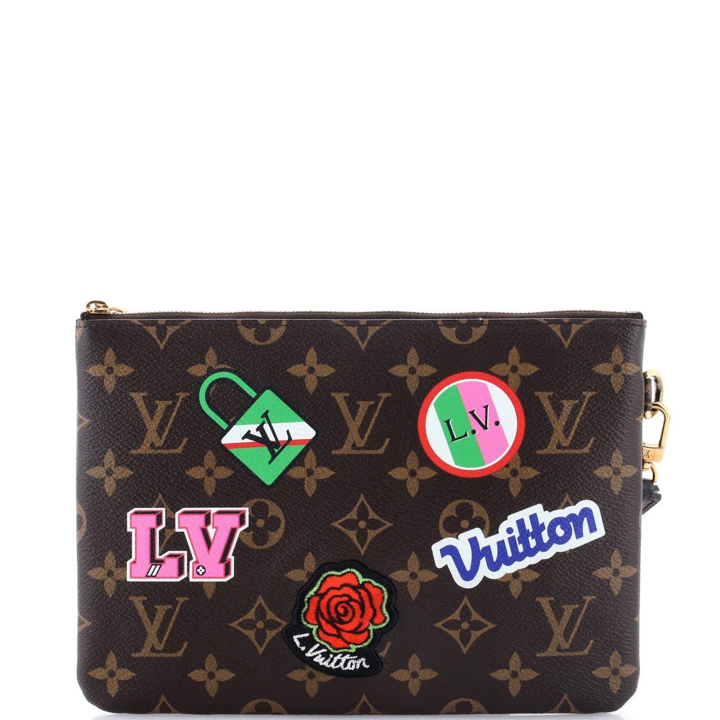 Louis Vuitton City Pouch Limited Edition Patches Monogram Canvas