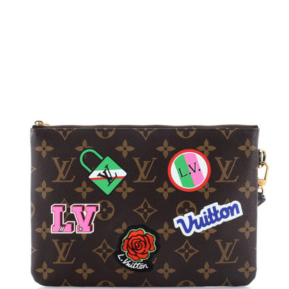 Louis Vuitton City Pouch Limited Edition Patches Monogram Canvas