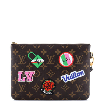 Louis Vuitton City Pouch Limited Edition Patches Monogram Canvas