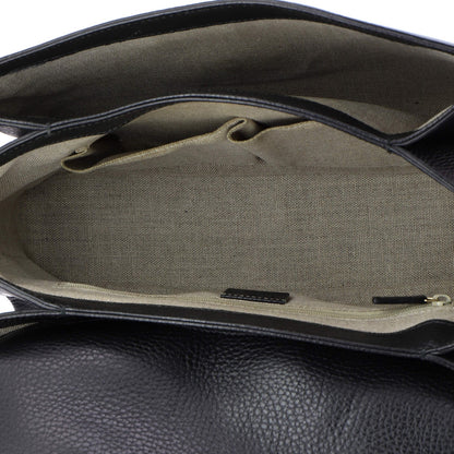 Gucci Interlocking Top Handle Bag Leather Medium