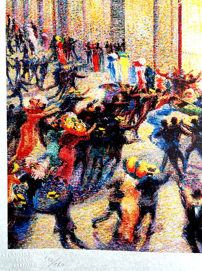 Umberto Boccioni Lithograph Coa Signed In Pen Numbered In Pencil