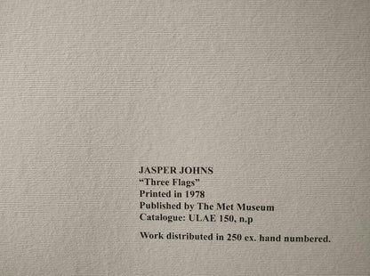 Jasper Johns Lithograph Coa Numbered Crayon Signed Op