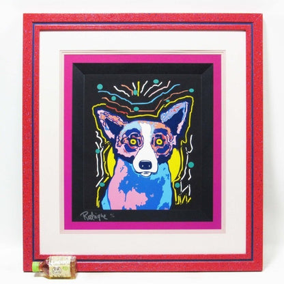 George Rodrigue "IT'S PARTY TIME -PINK-" Print Edition 50, signed and framed COA