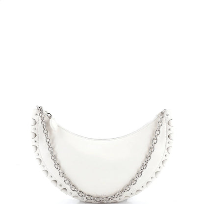 Alaia Demi Lune Chain Bag Studded Leather