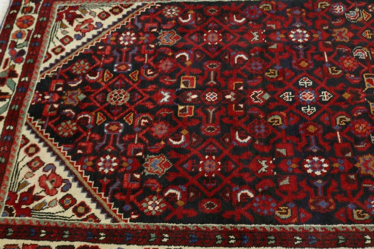 4X10 Handmade Vintage Tribal Oriental Wool Runner Rug Wide Hallway Kitchen