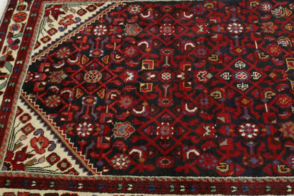 4X10 Handmade Vintage Tribal Oriental Wool Runner Rug Wide Hallway Kitchen
