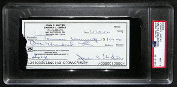 Johnny Unitas Hof Signed/Autographed 2000 Bank