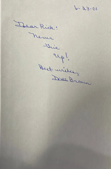 Dale Brown Autographed Tiger In A Lion'S Den Book