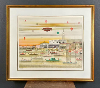 Isabel Baillen Lithograph Venise Venice Signed Numbered 125/125 W/ Frame Spanish