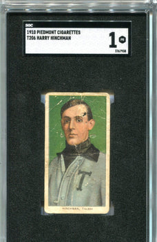 1910 Piedmont Cigarettes T206 Harry Hinchman Sgc 1 Pr Card