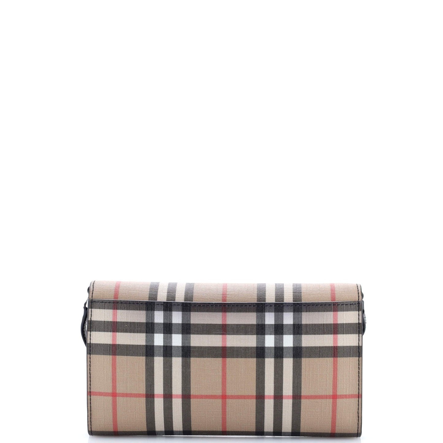 Burberry Hannah Wallet On Strap Vintage Check Canvas