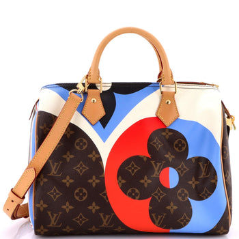 Louis Vuitton Speedy Bandouliere Bag Limited Edition Game On Monogram Canvas 30