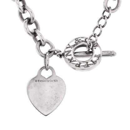 Tiffany & Co. Heart Tag Toggle Chain Necklace Sterling Silver