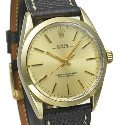 Rolex Oyster Perpetual 1024 Gold Men'S Used Watch #722814