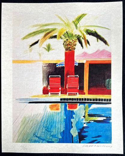 David Hockney Lithograph Coa Signed