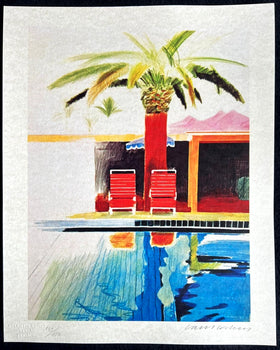David Hockney Lithograph Coa Signed