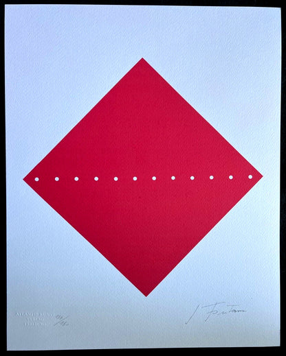 Lucio Fontana Lithograph Coa Signed In Pen
