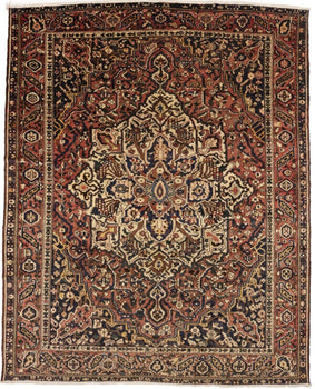 Handmade Antique Oriental Rug Floral Pattern