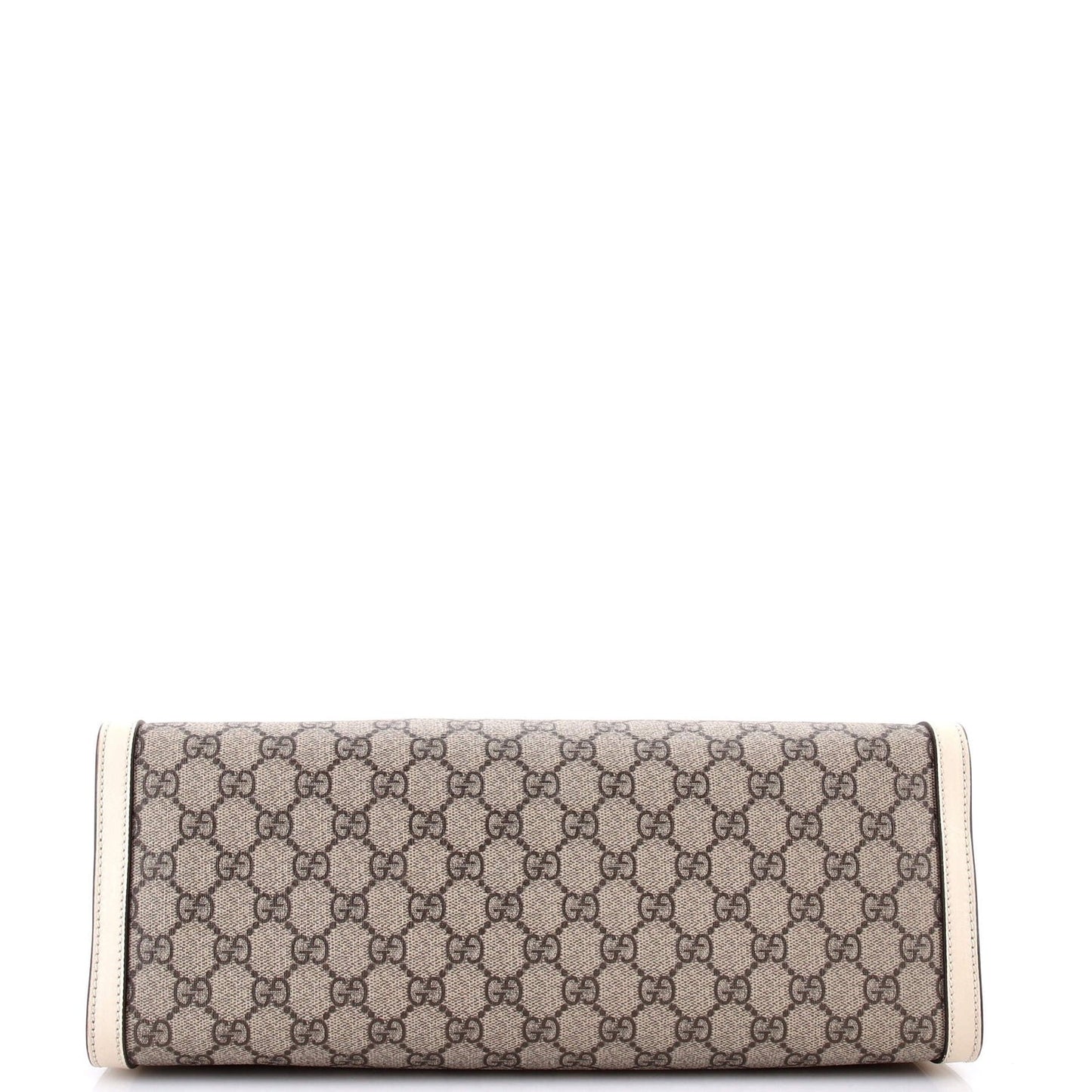 Gucci Padlock Chain Tote Gg Coated Canvas With Leather Medium