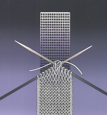 Michel Granger Galerie Marquet " Serigraph Surrealism Purple Sil