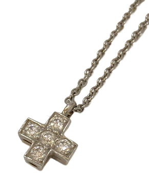 Tiffany & Co. Cruciform Moor Cross 5-Point Diamond Pt950 Necklace