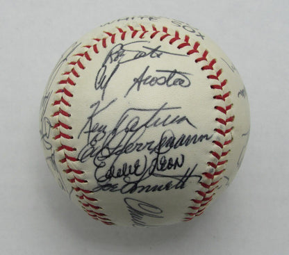 1974 White Sox Team Signed By 22 Baseball Santo