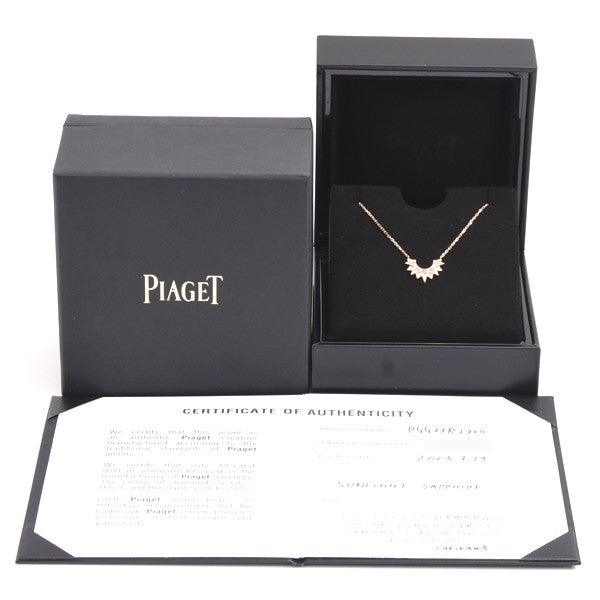 Piaget Sunlight Necklace With Pink Sapphire And Diamond In Pink Gold 750Pg