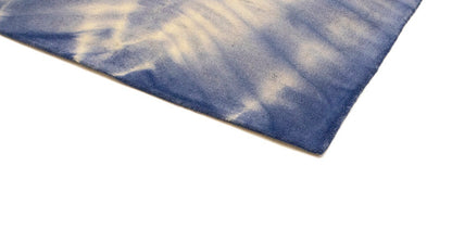 Purple-navy Tie-Dye Design Foyer Size 5X8 Hand-Tufted Modern Rug Wool Carpet
