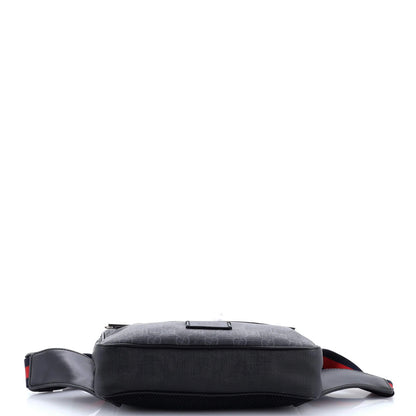 Gucci Soft Zip Belt Bag Gg Coated Canvas Small