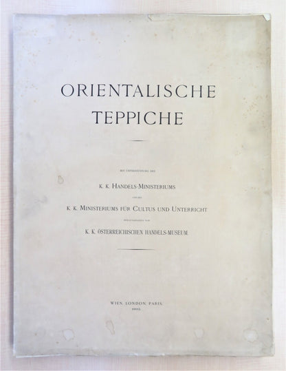 'Orientalische Teppiche' (2 Vols.) - Antique Oriental Carpet Catalog 1892 Rare