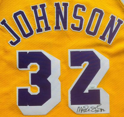 Magic Johnson Autographed Lakers Mitchell & Ness Authentic Jersey (Jsa)