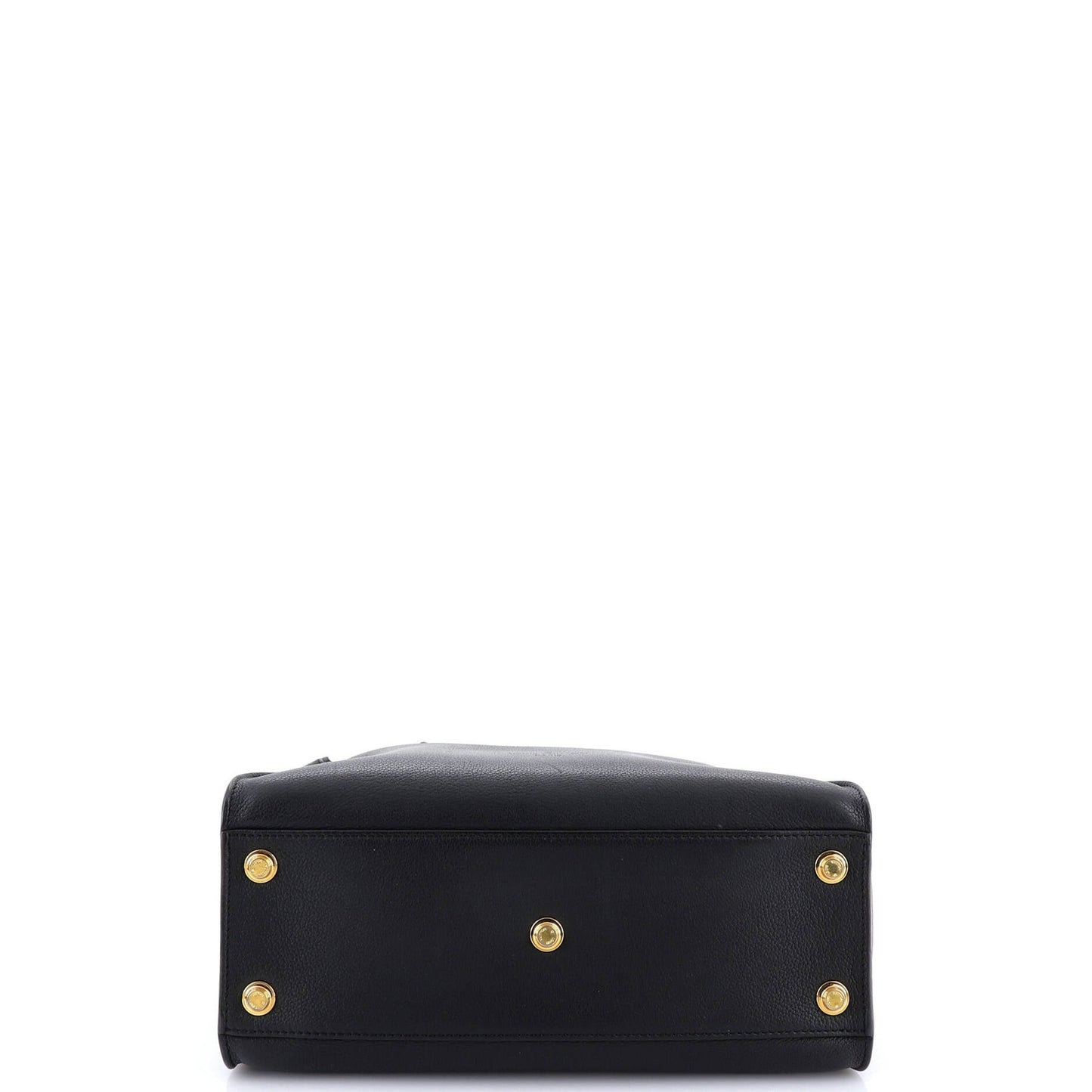 Louis Vuitton On My Side Tote Leather With Monogram Canvas Mm