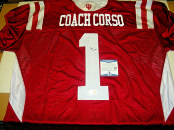 Lee Corso Indiana Hoosiers Beckett/Coa Signed